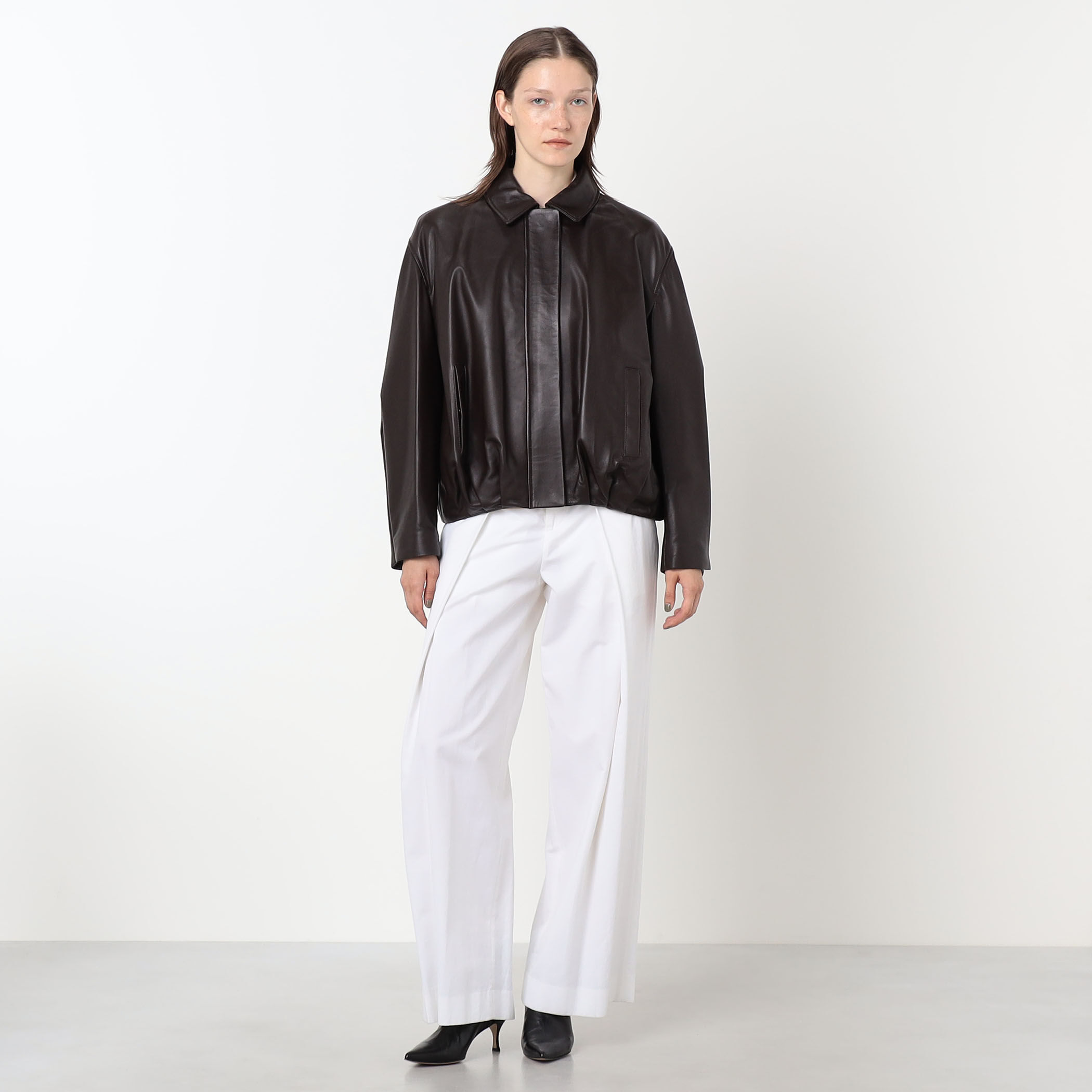 DROMe ドローム 上質ラムレザー トップス　イタリア製 ARMA MELIS Lamb Butter レザー ジャケット｜トゥモローランド 公式サイト