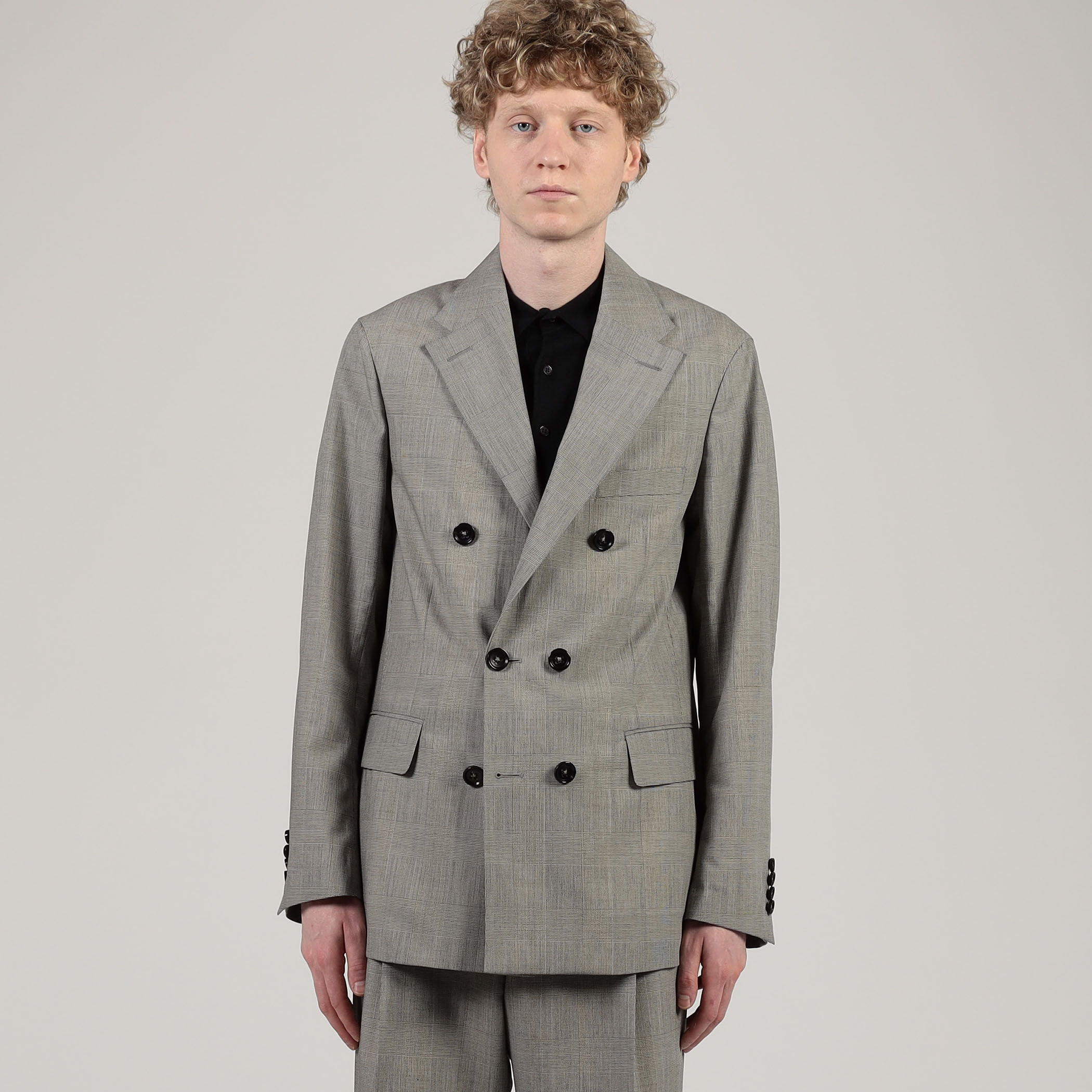 ウールシルク ダブルブレステッド 6Bジャケット｜トゥモローランド