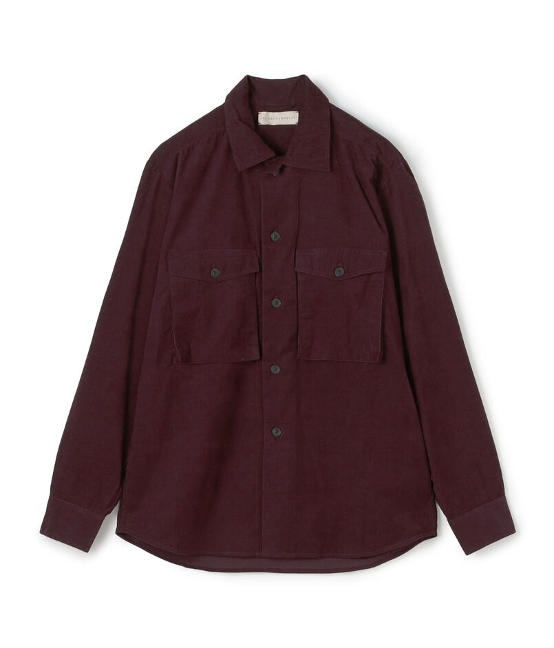 JAN MACHENHAUER Ziggy Shirt コットンダブルポケット コーデュロイシャツ