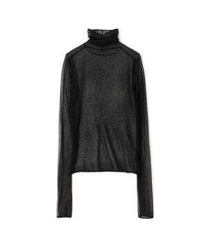 コットンナイロン シアータートルネックプルオーバー