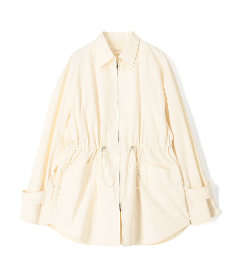 ポリエステルナイロンコットン テックシャツブルゾン