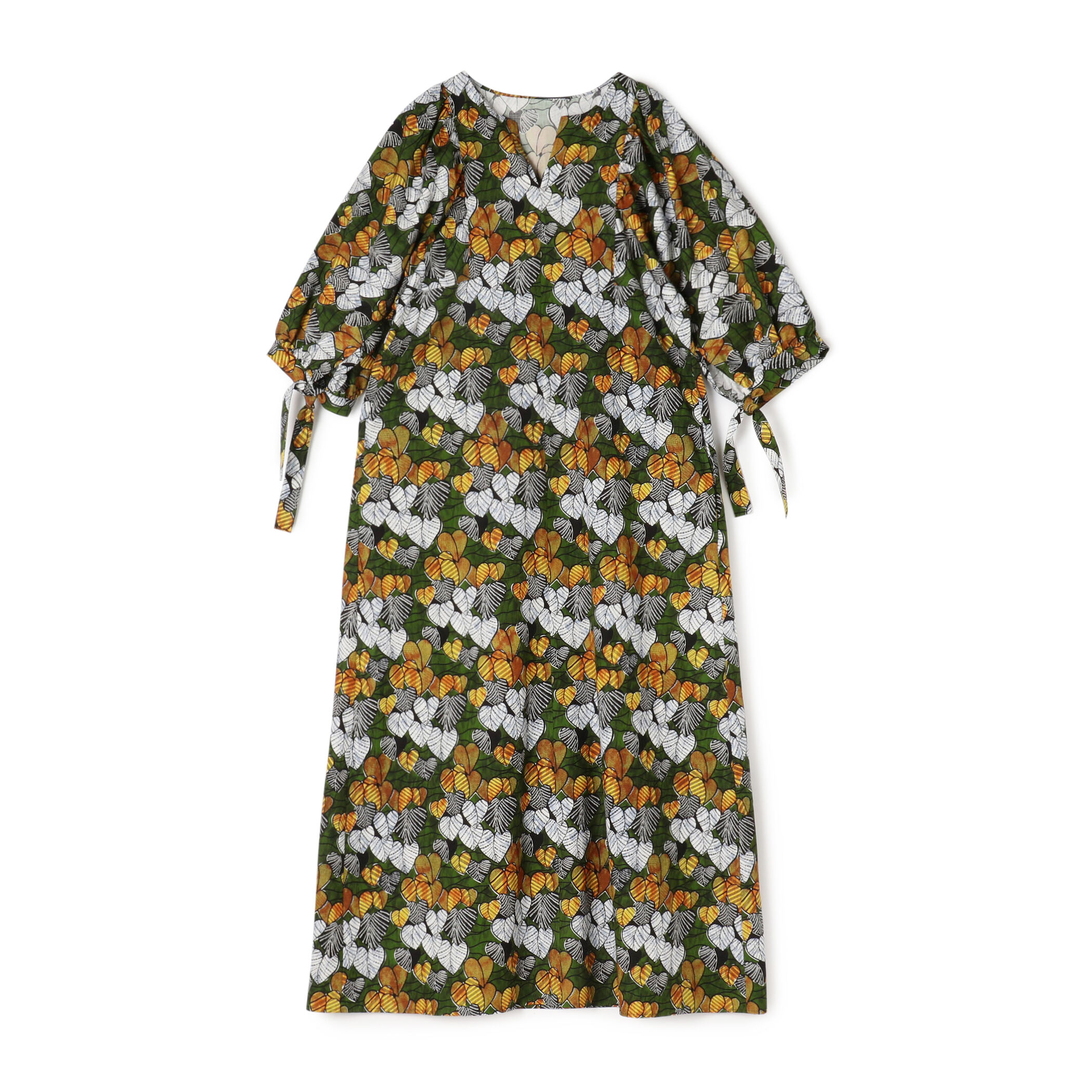 アフリカンプリント キーネックワンピース｜トゥモローランド 公式通販