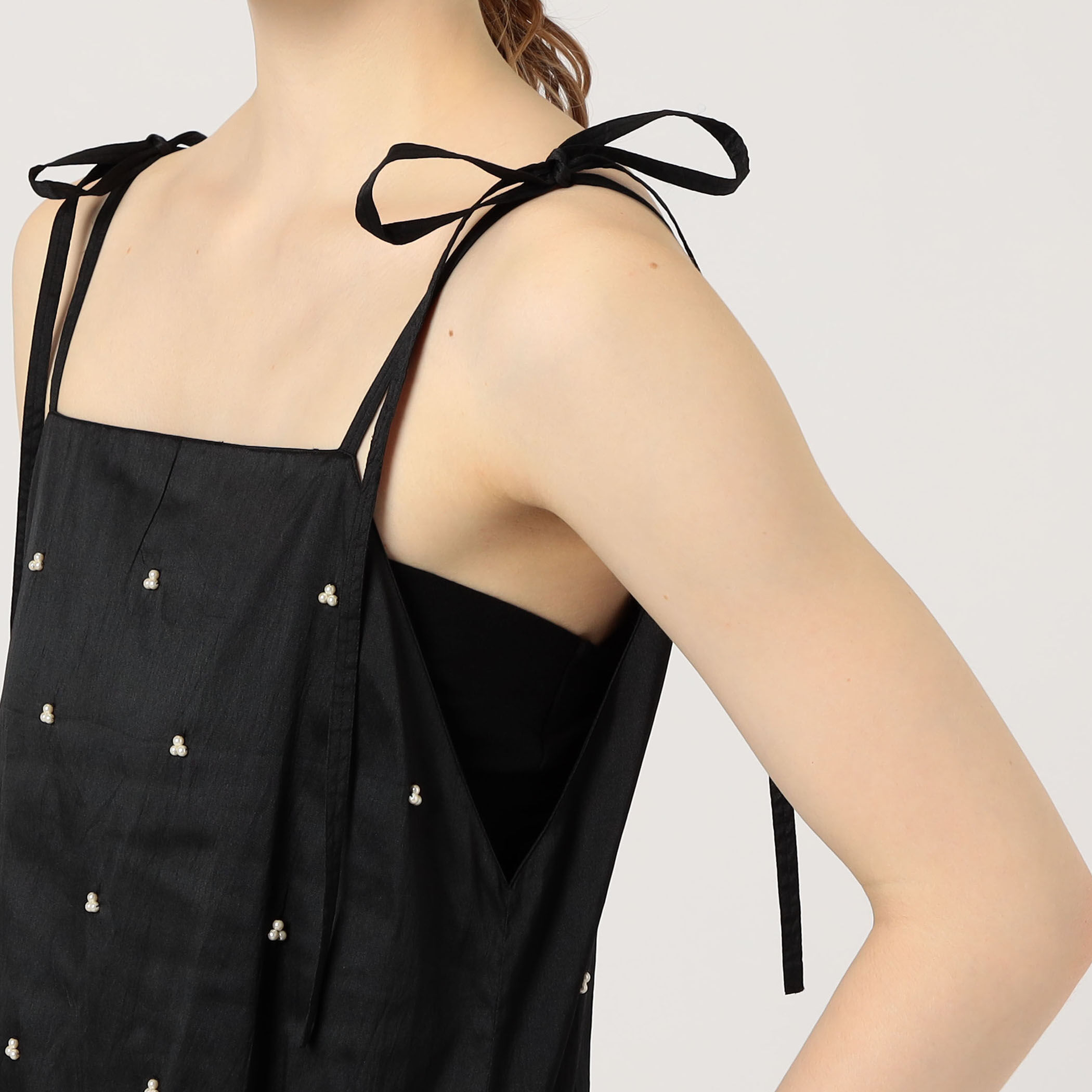 完売商品！TML別注ne Quittez pas BLACKキャミドレス 別注】ne Quittez pas BLACK