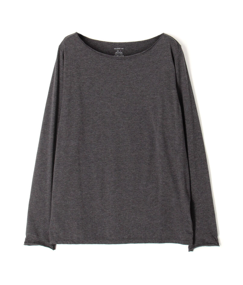 スムージーコットン ボートネックプルオーバー