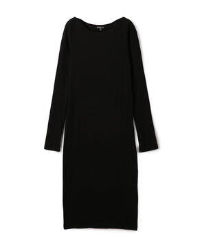 コットンカシミヤリブ クルーネックワンピース WTTR6781