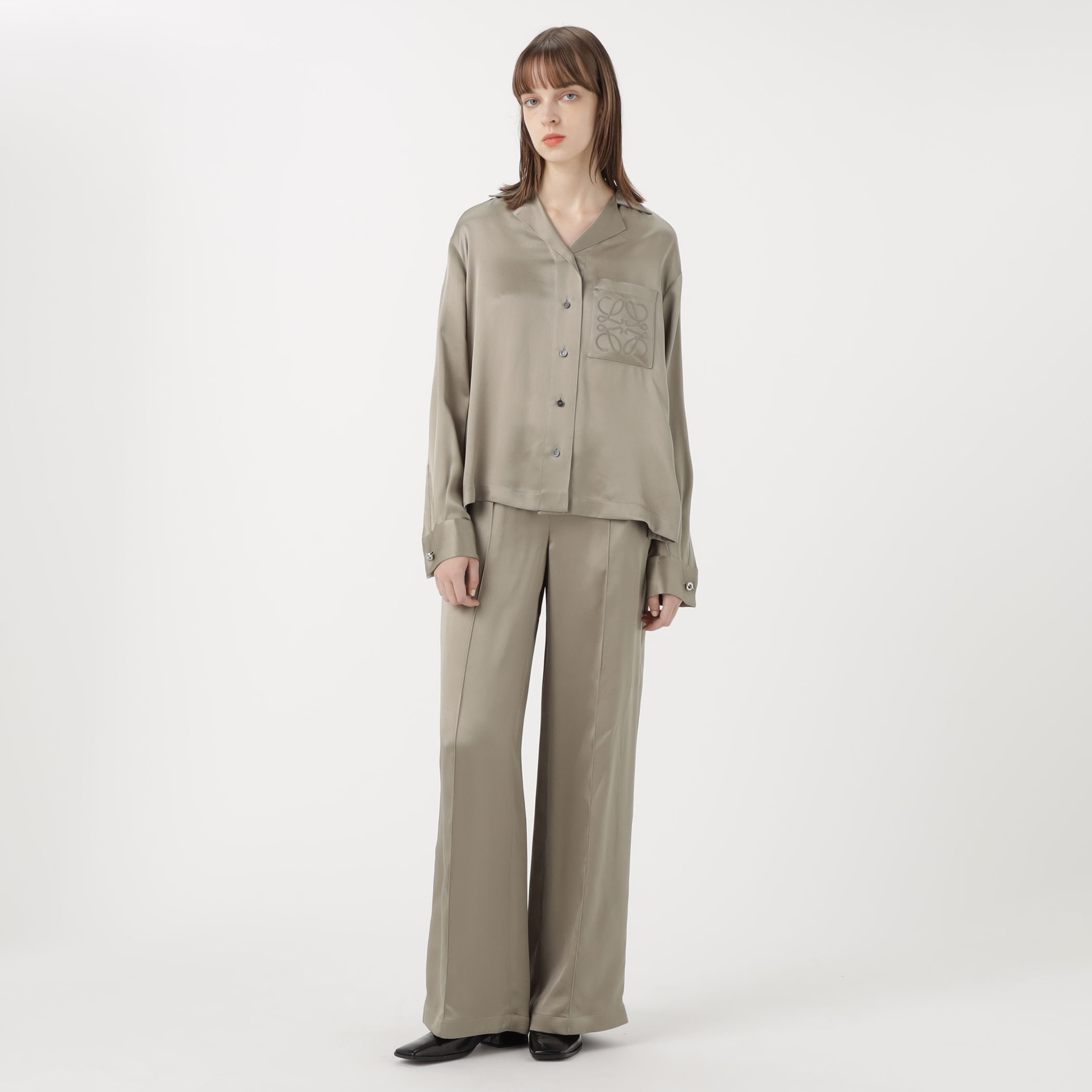 新作☆彡【LOEWE】シルクパジャマパンツ LOEWE PYJAMA TROUSERS シルク イージーワイドパンツ