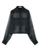 HYKE SHEER PLAID SHIRT
