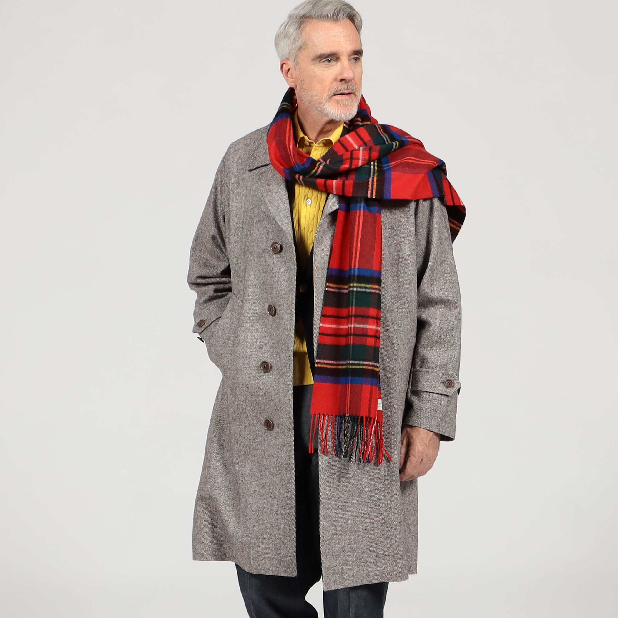 別注】De Petrillo ウールシルクナイロン バルカラーコート