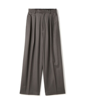 Super160's ウールツイル 2タックワイドスラックス