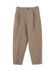 nonnotte Geometric Cotton Linen Wide Tapered Trousers