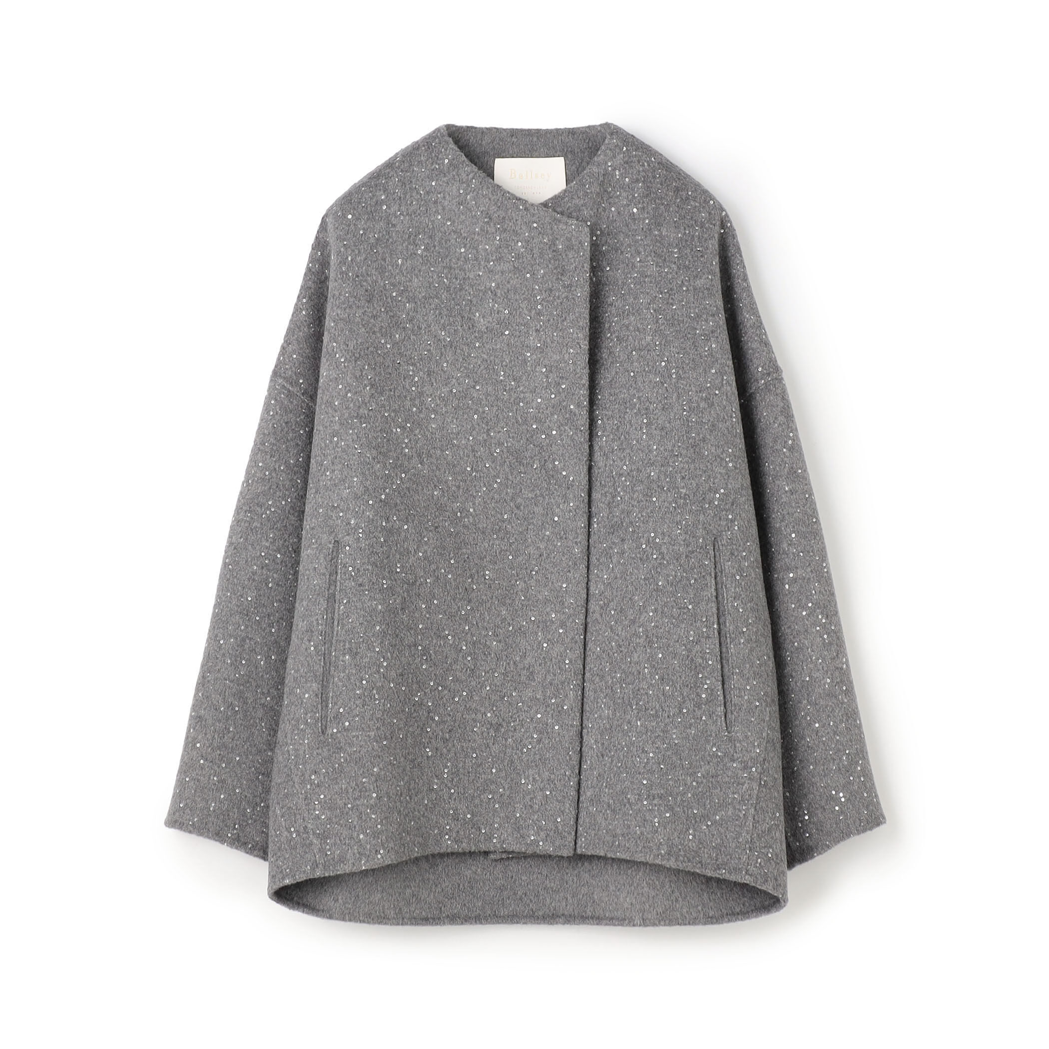 スパンコールリバー ショートコクーンコート｜トゥモローランド