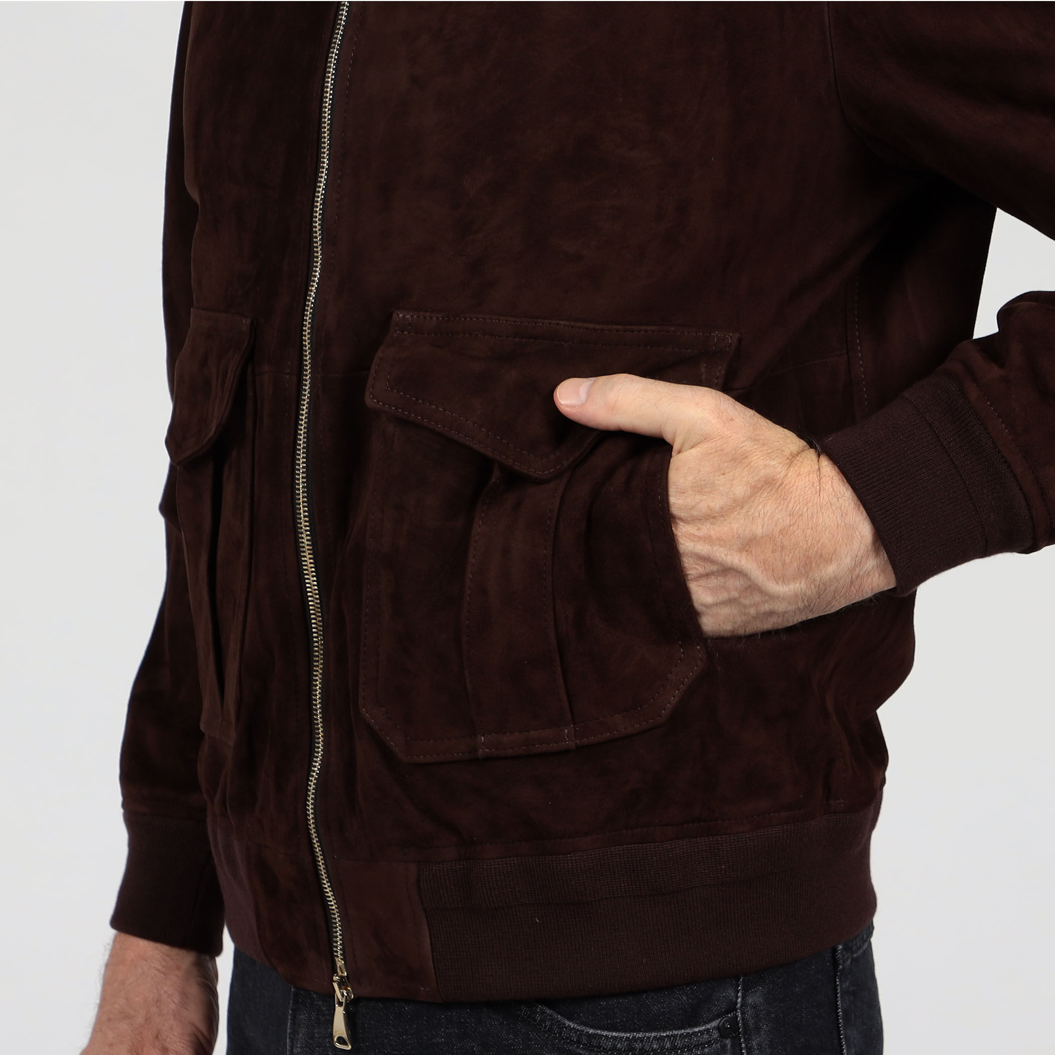 別注】EMMETI AKRON ラムレザー スエードブルゾン｜トゥモローランド