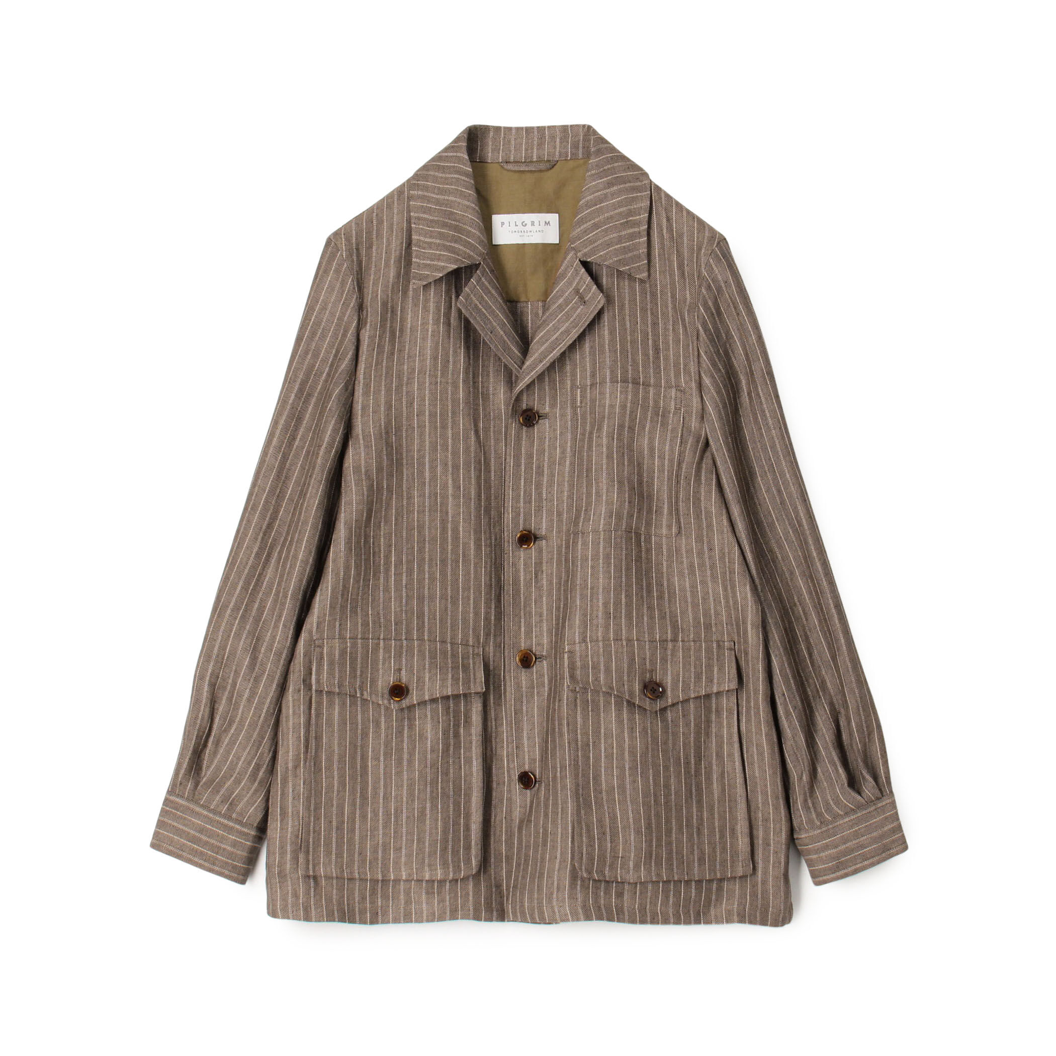 リネン ダブルポケット シャツジャケット SOLBIATI｜トゥモローランド