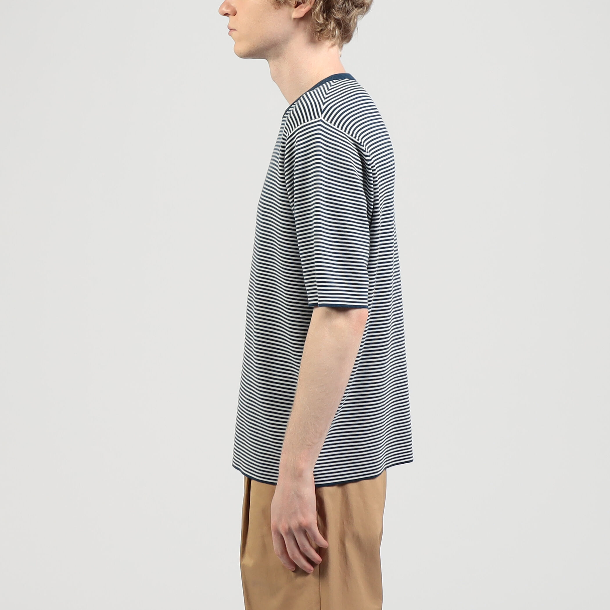 □TOMORROWLAND tricot シーアイランドコットン クルーネックプル