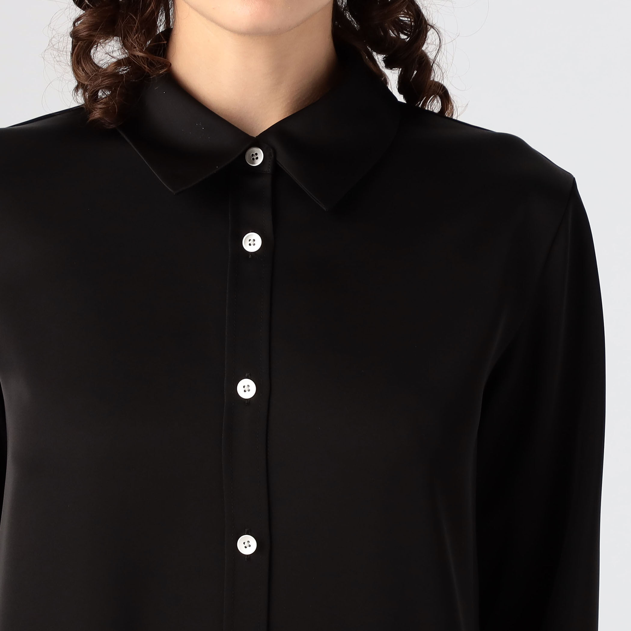 □サテンシャツワンピース｜トゥモローランド 公式通販