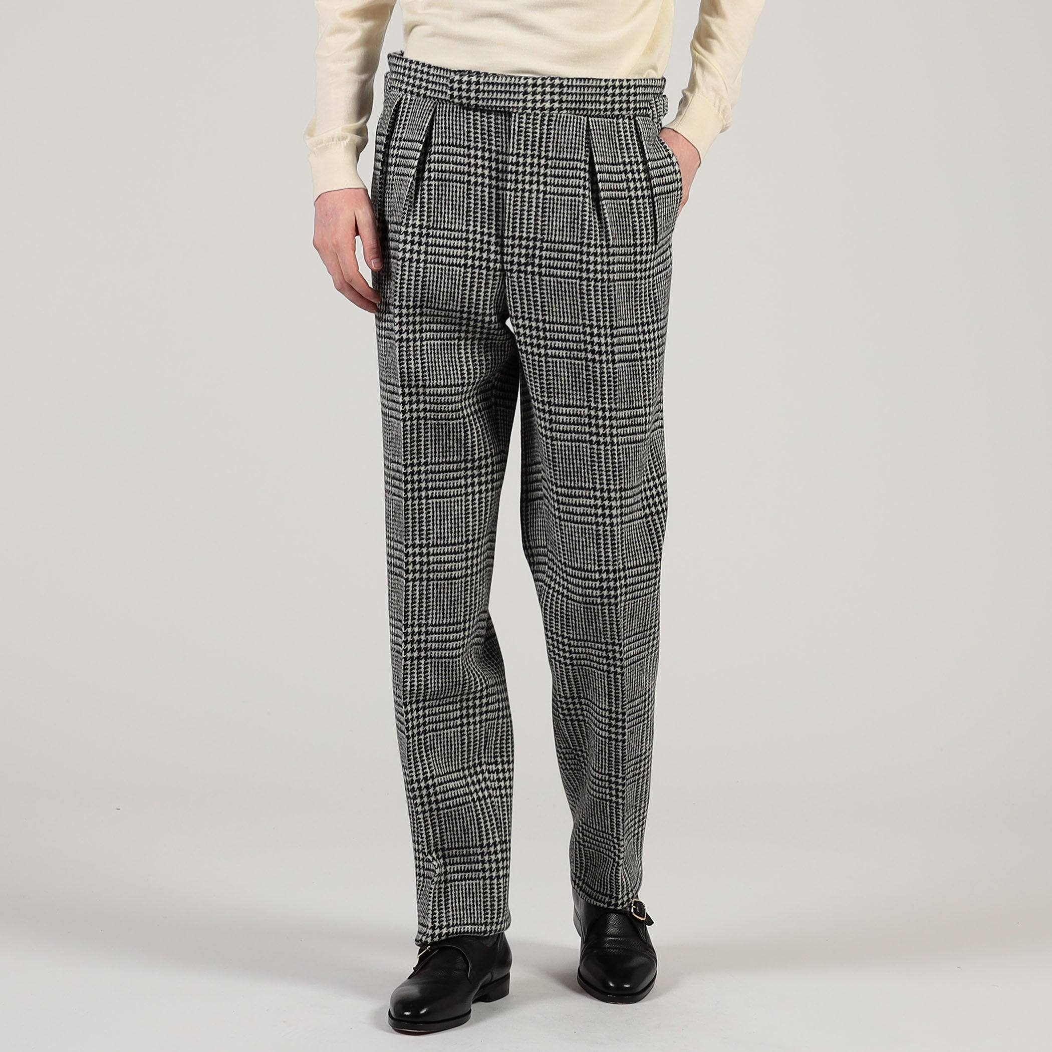 未使用新品 Fumiya Hirano Trousers 40 Regent Fumiya Hirano REGENT ウール イン2プリーツトラウザーズ