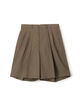 HAVERSACK ATTIRE ポリエステルウール タックショートパンツ