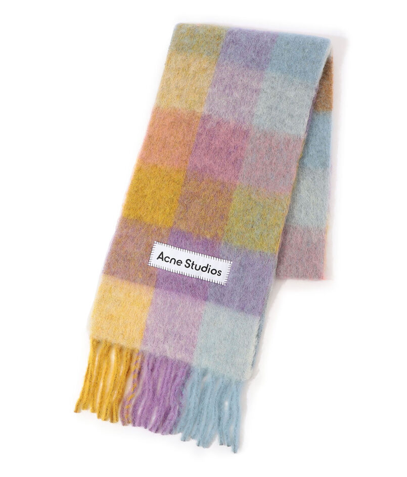 ■Acne Studios モヘヤチェックスカーフ