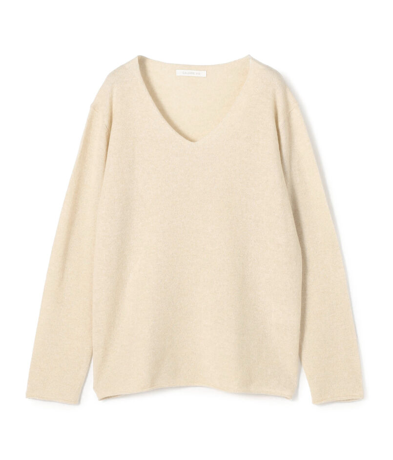 スコットランドカシミヤ Vネックプルオーバー