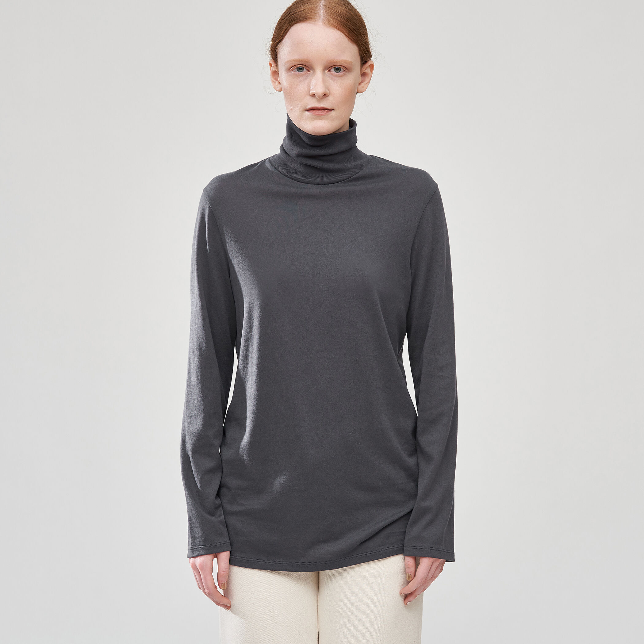 【GALERIE VIE】ドライコットン ハイネックプルオーバー ドライコットン ハイネックプルオーバー | GALERIE VIE (Women