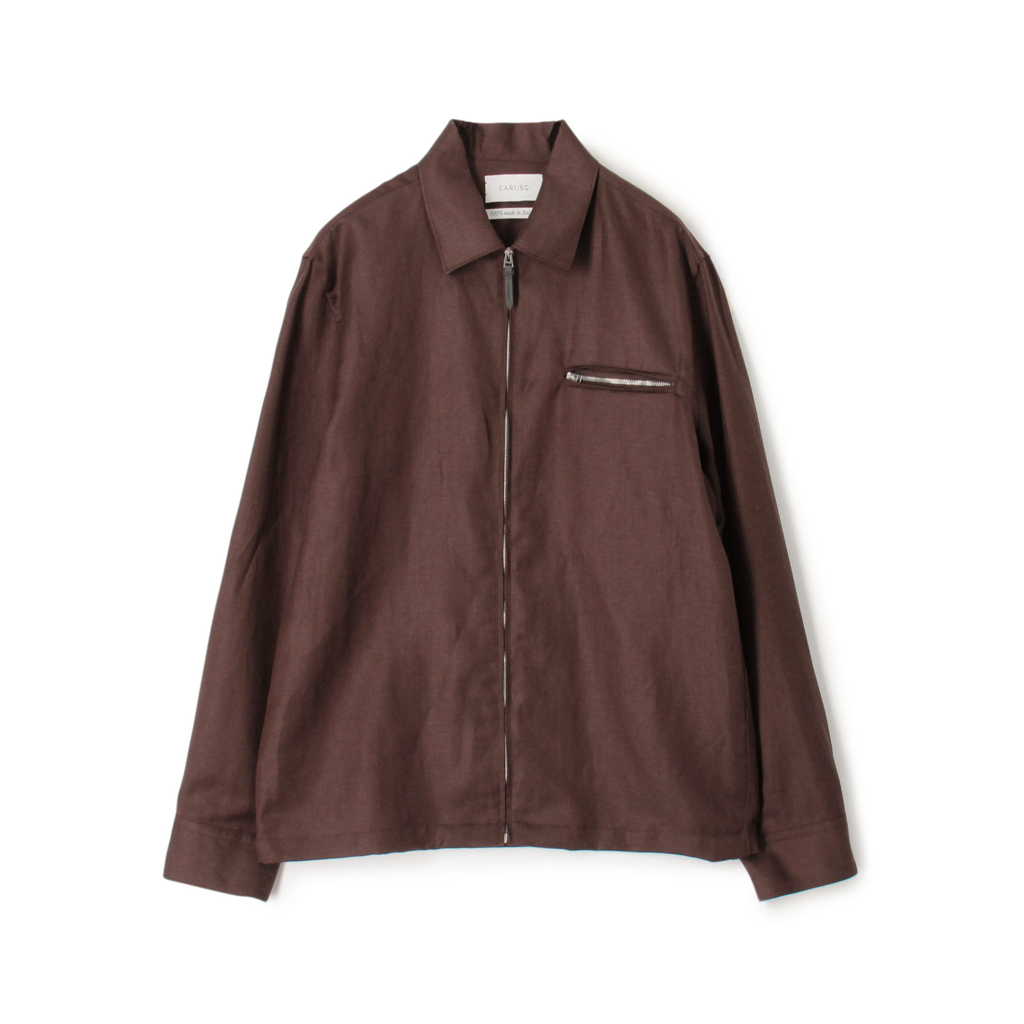 別注】CARUSO ウール リネン ジップブルゾン｜トゥモローランド