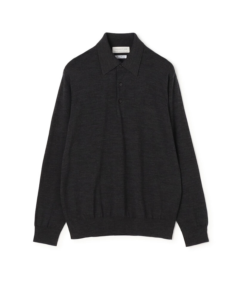 TOMORROWLAND tricot スーパーファインメリノウール ニットポロ S-WOOL