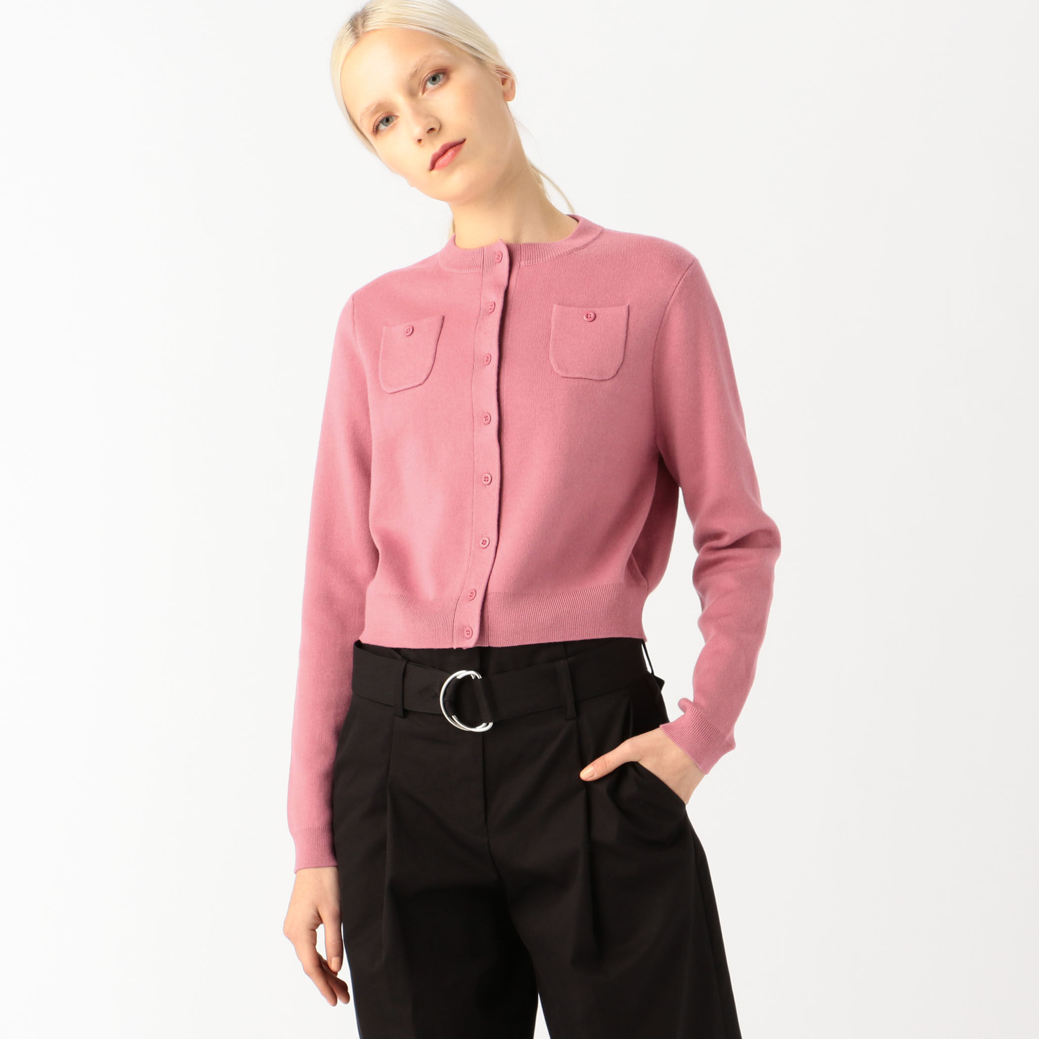 コットンカシミヤ クルーネックカーディガン｜トゥモローランド 公式通販