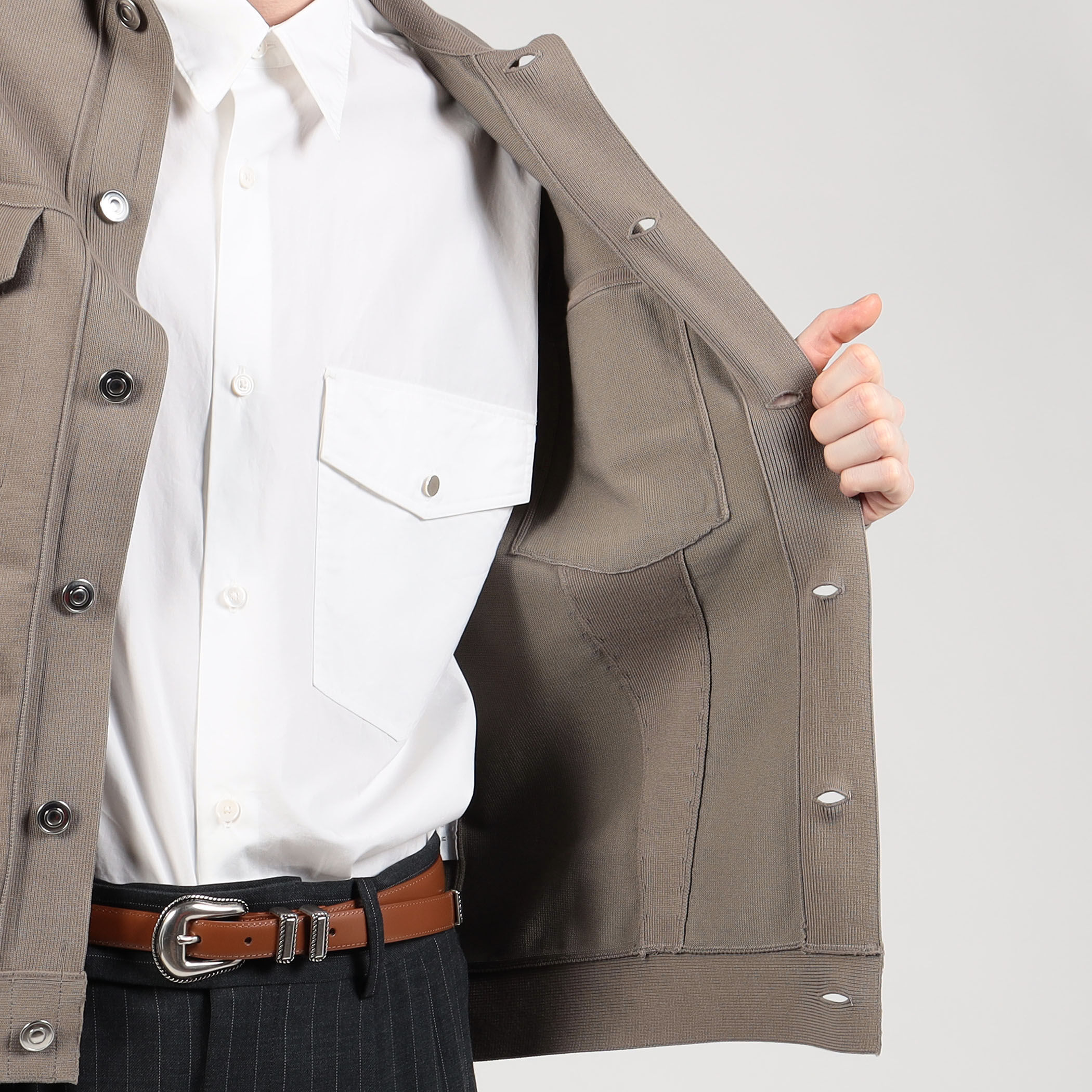 TOMORROWLAND tricot ポリエステルコットン ニットGジャン