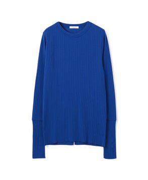 ウールリブ クルーネックプルオーバー