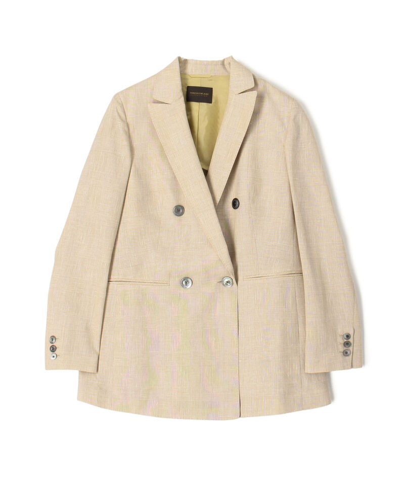 サマーグレンチェック ダブルブレストジャケット