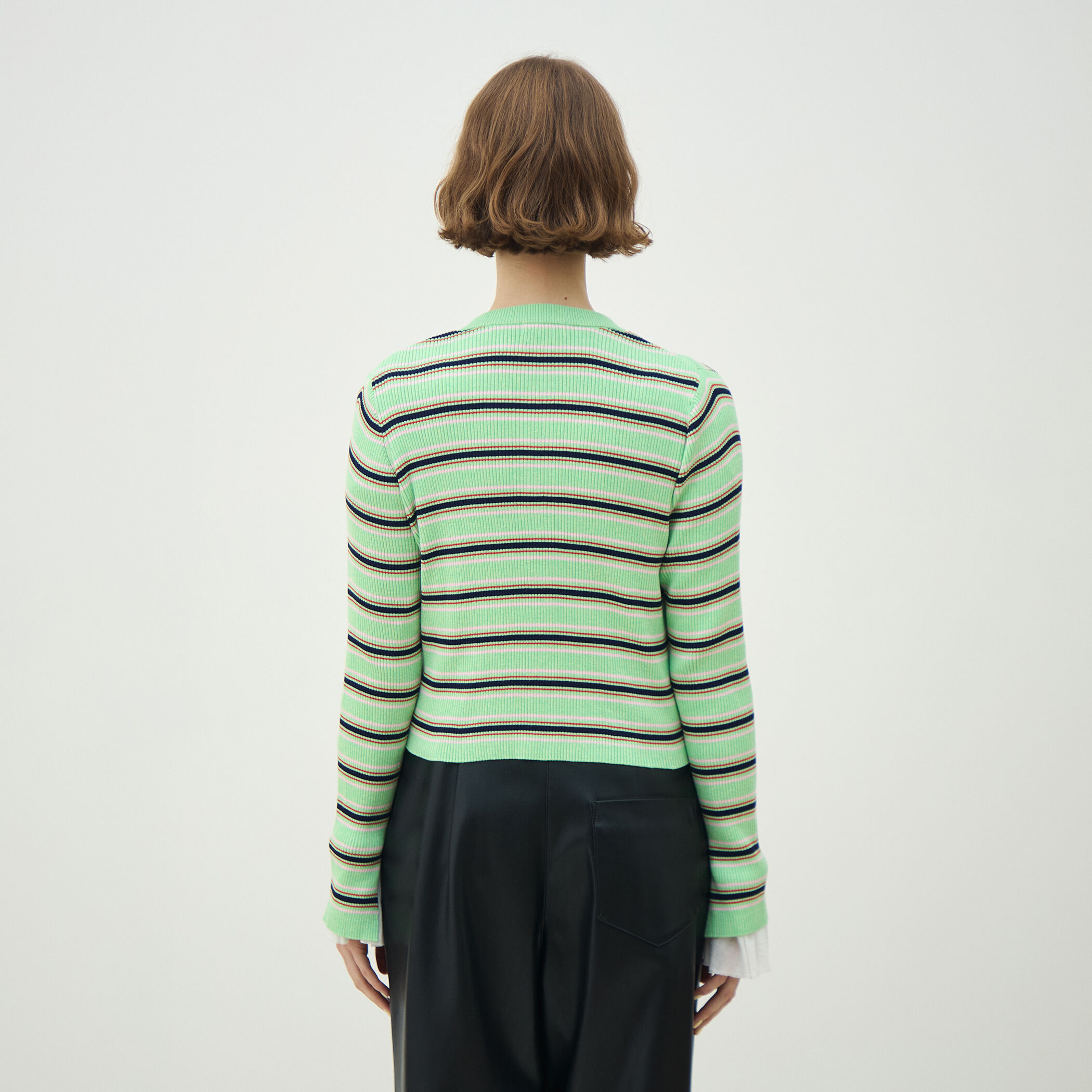 コットンリブ クルーネックカーディガン｜トゥモローランド 公式通販