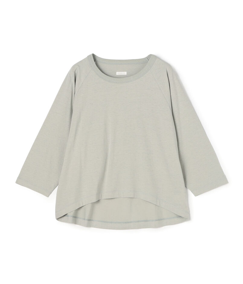 コットンリネンジャージー ラグランスリーブプルオーバー