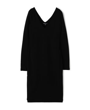コットンストレッチ ディープVネックワンピース WLSR6823