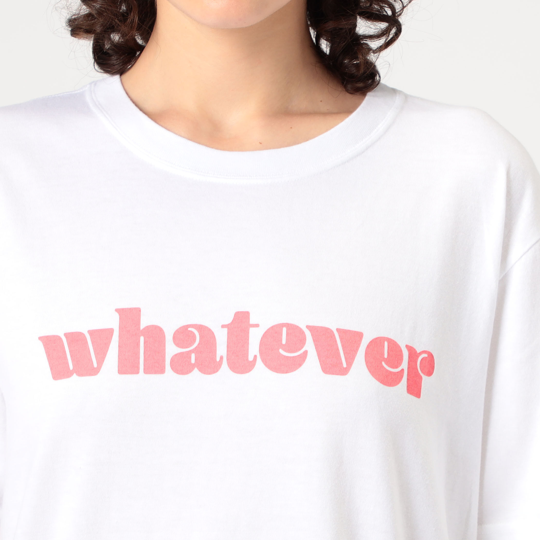 TANGTANG Whatever Tシャツ L ホワイト タンタン TANGTANG WHATEVER Tシャツ（Tシャツ/カットソー）｜TANGTANG