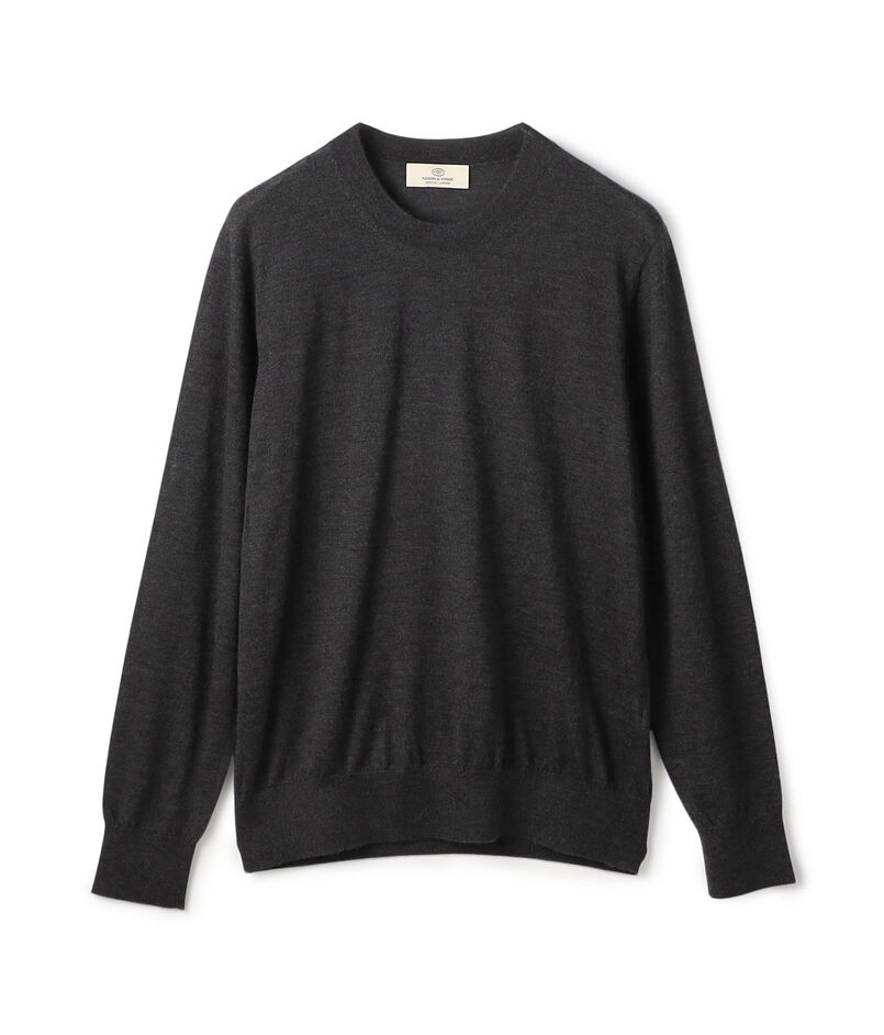 カシミヤ クルーネックプルオーバー Cariaggi