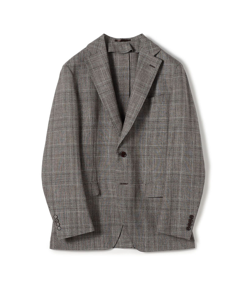 SUMMER TIME ウールシルクリネン シングルブレステッド 2Bジャケット LORO PIANA