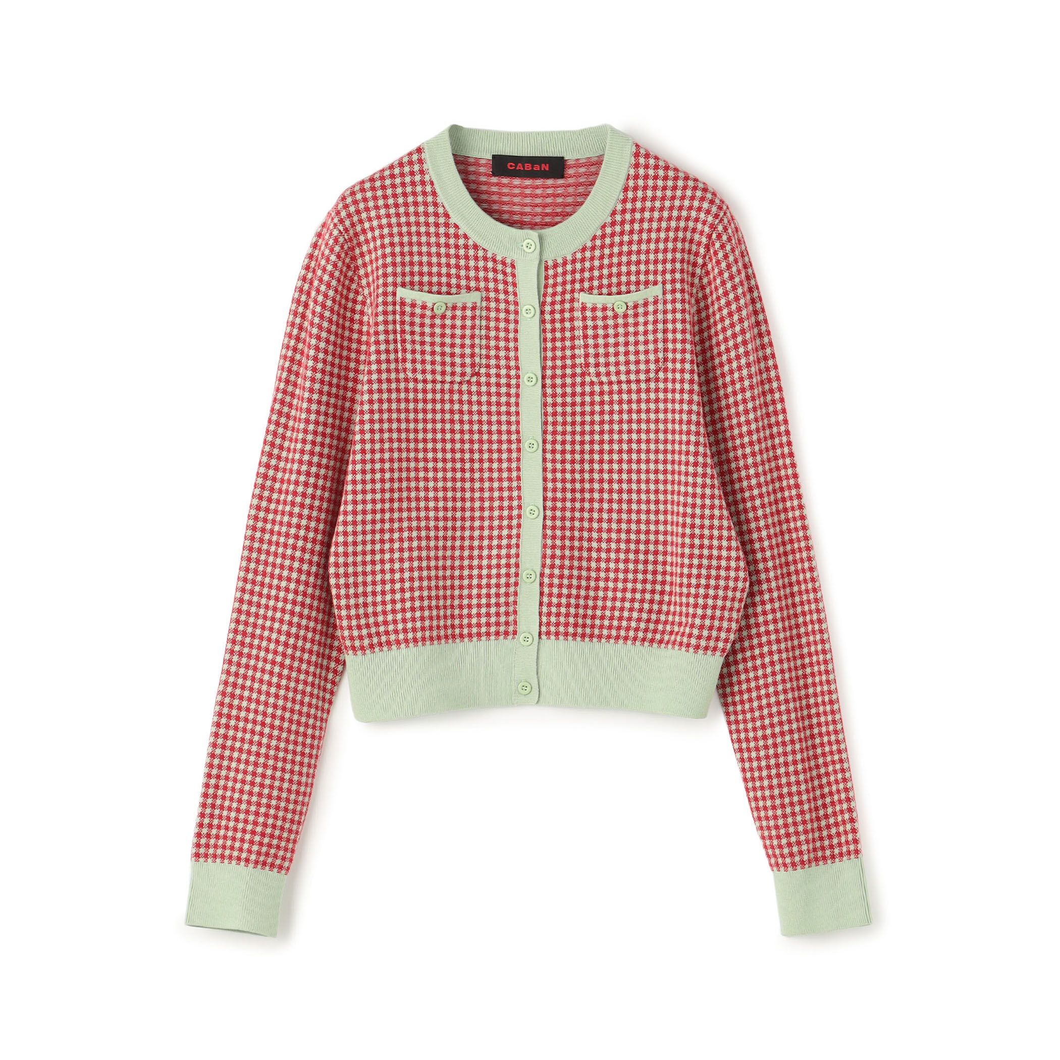 コットンカシミヤ ギンガムチェックカーディガン｜トゥモローランド