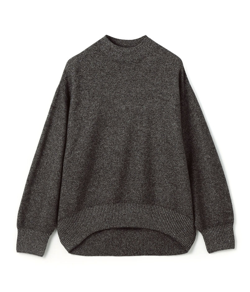 カシミヤコットン ビルドネックプルオーバー