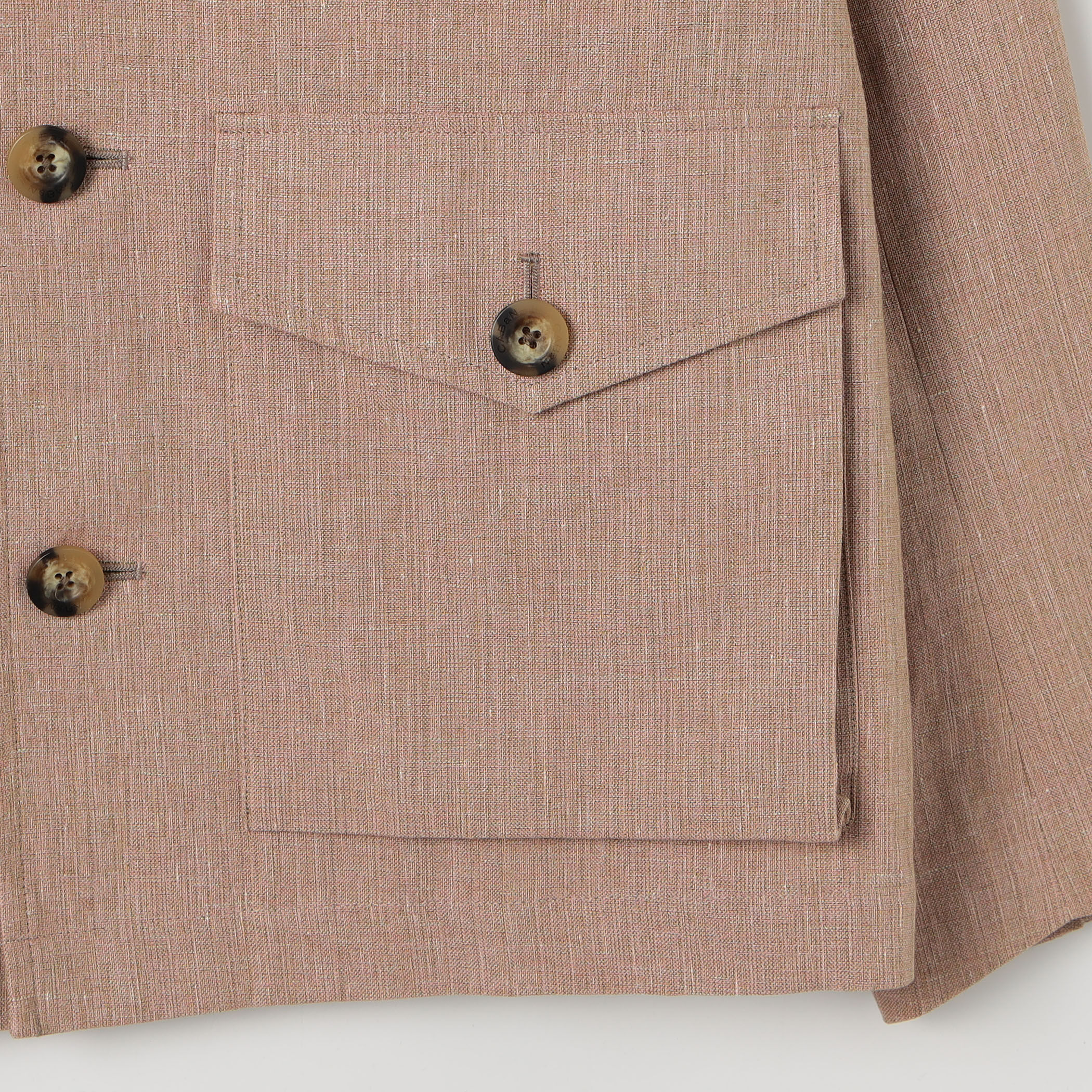 コットンリネンスラブ 4ポケットカバーオールジャケット