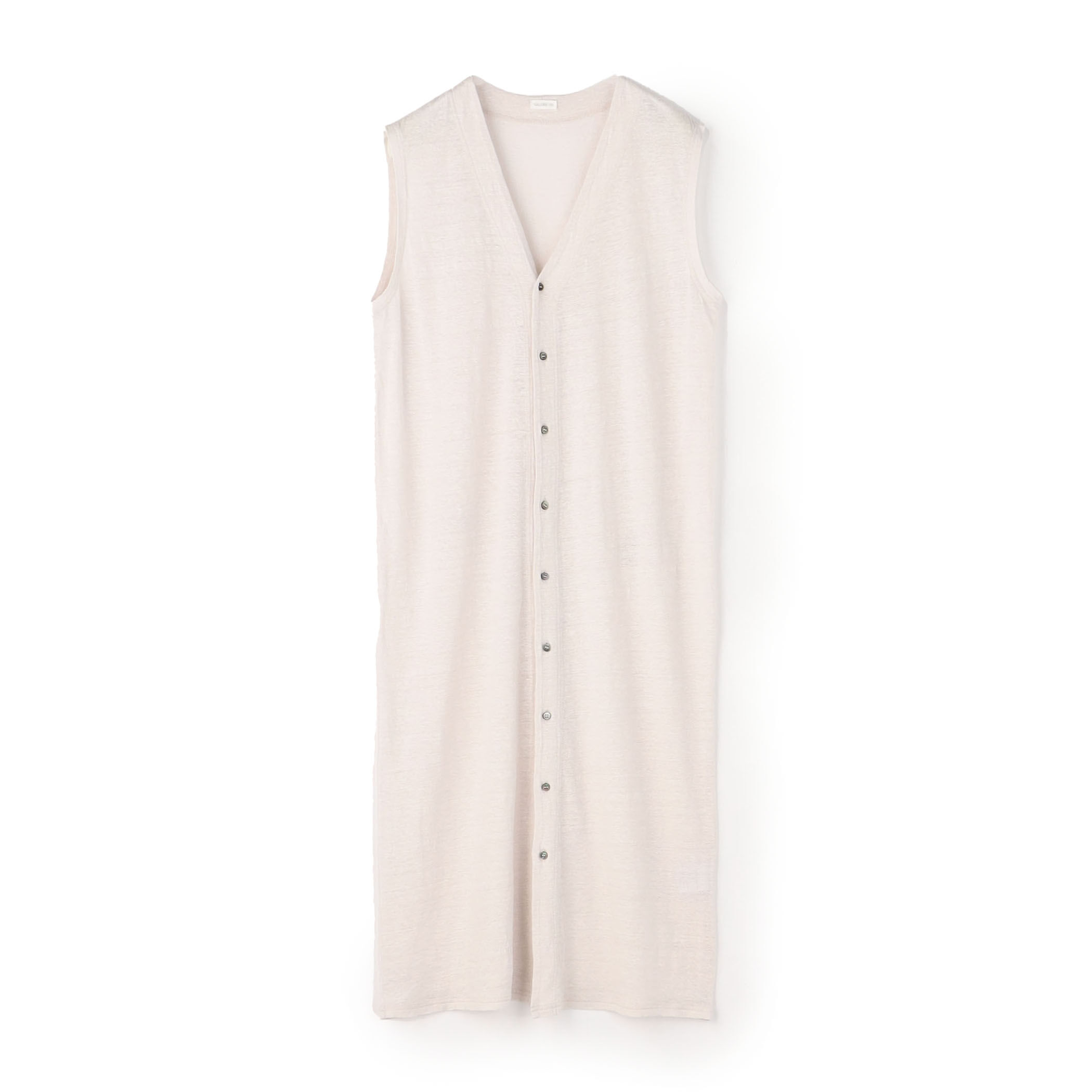 loungedress ロング　ジレ　ノースリーブ クリーム 楽天市場】【最大20％OFFクーポン 8/2 9:59迄】深V ラウンドヘム