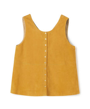 【WEB先行予約】ゴートスエード 2-wayチュニックジレ