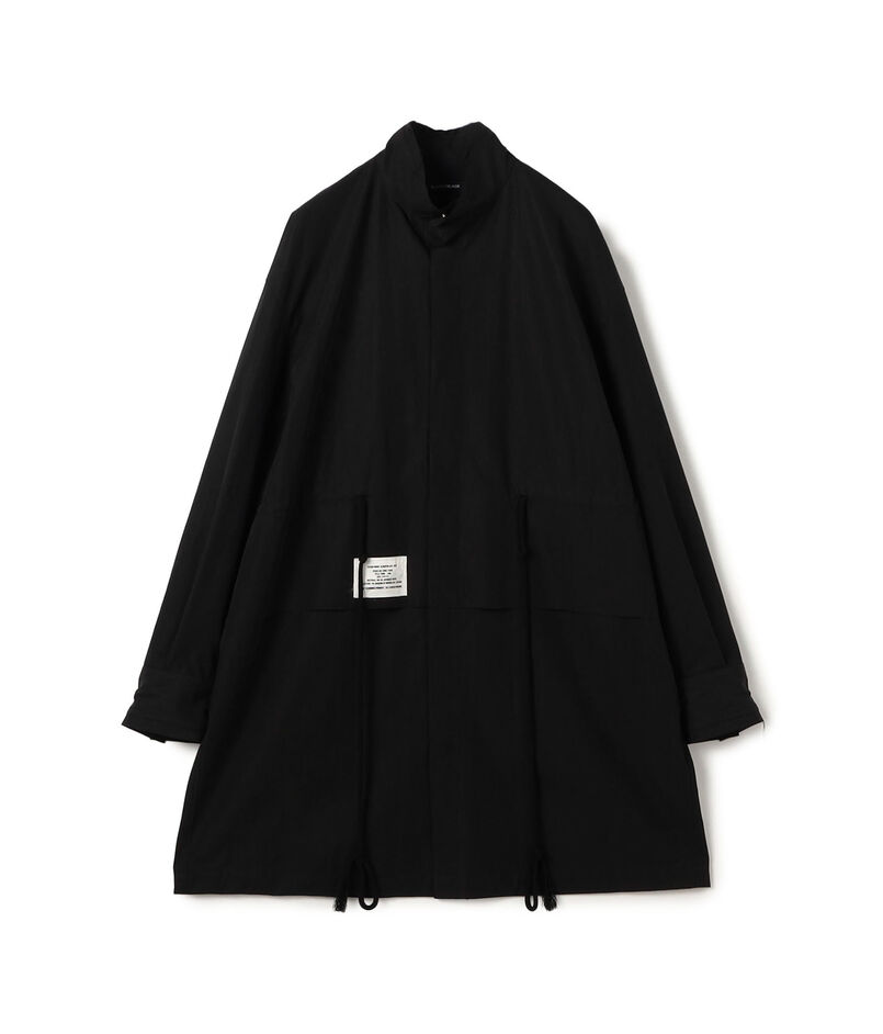 ALMOSTBLACK WOVEN RMK PRNT ロングシャツコート