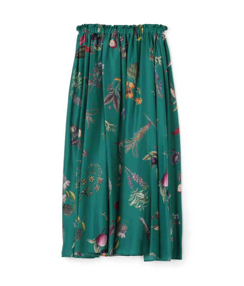 ■CABaN NEW BOTANICAL シルク ロングスカート