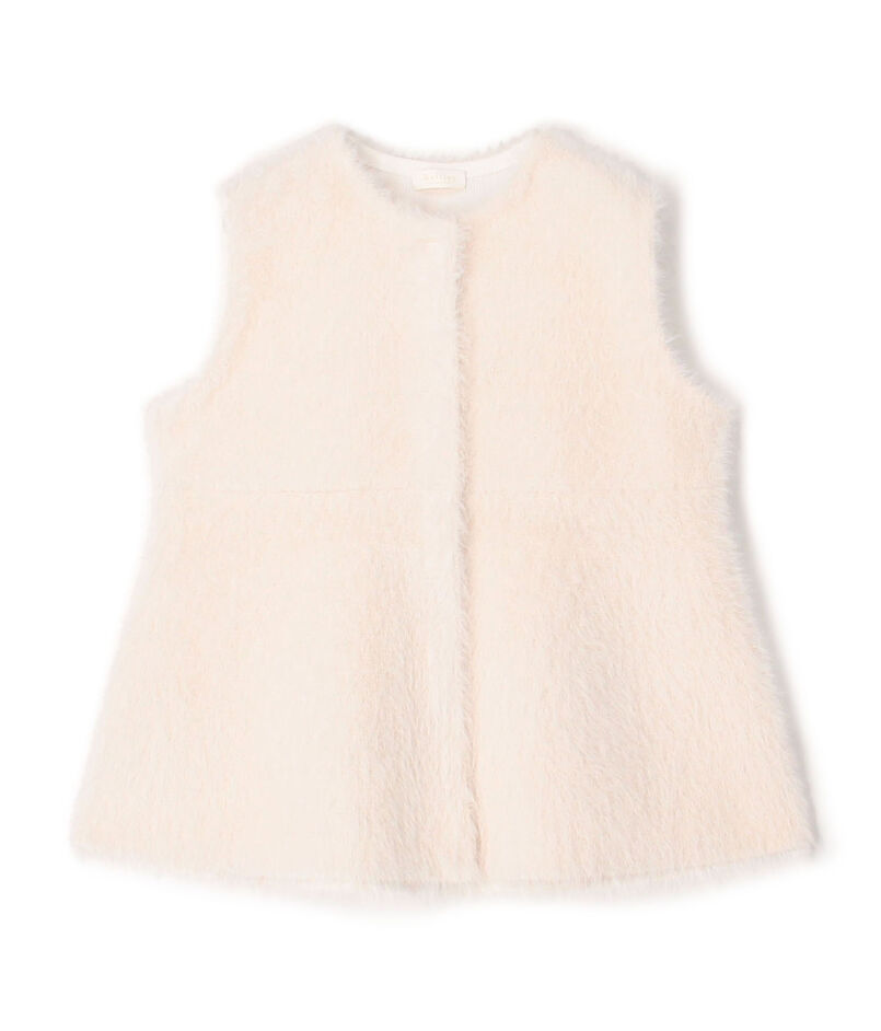 ■フェザーヤーン ペプラムベスト