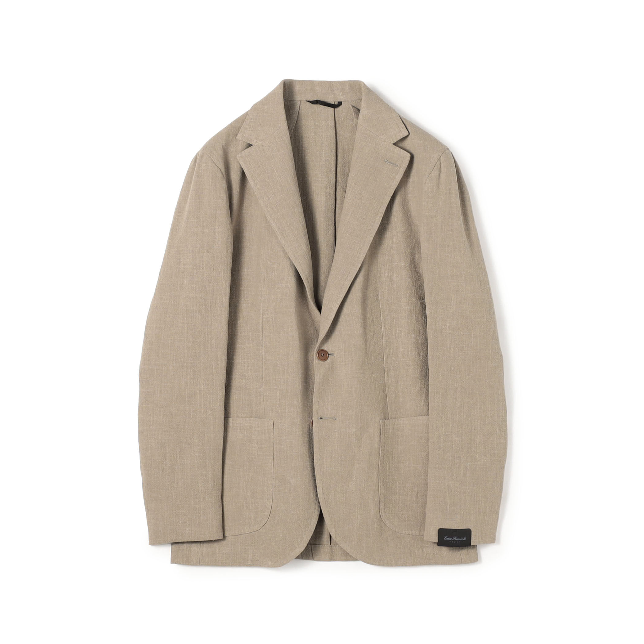 ERRICO FORMICOLA リネンコットン シングルブレステッド2Bジャケット