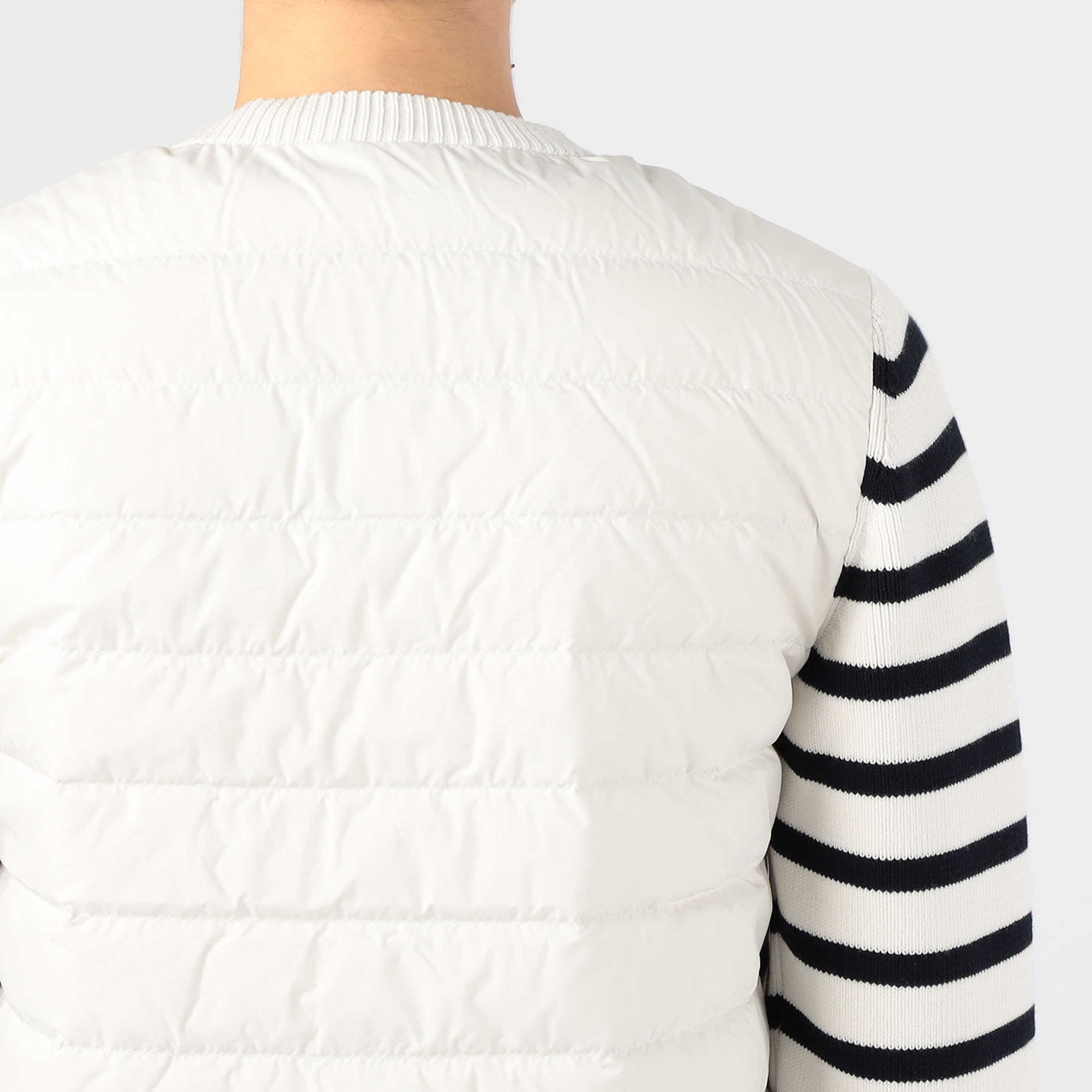 MONCLER CARDIGAN ボーダーダウンカーディガン