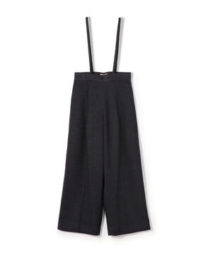 【一部WEB先行予約】ライトファンシーツイード サスペンダーワイドパンツ