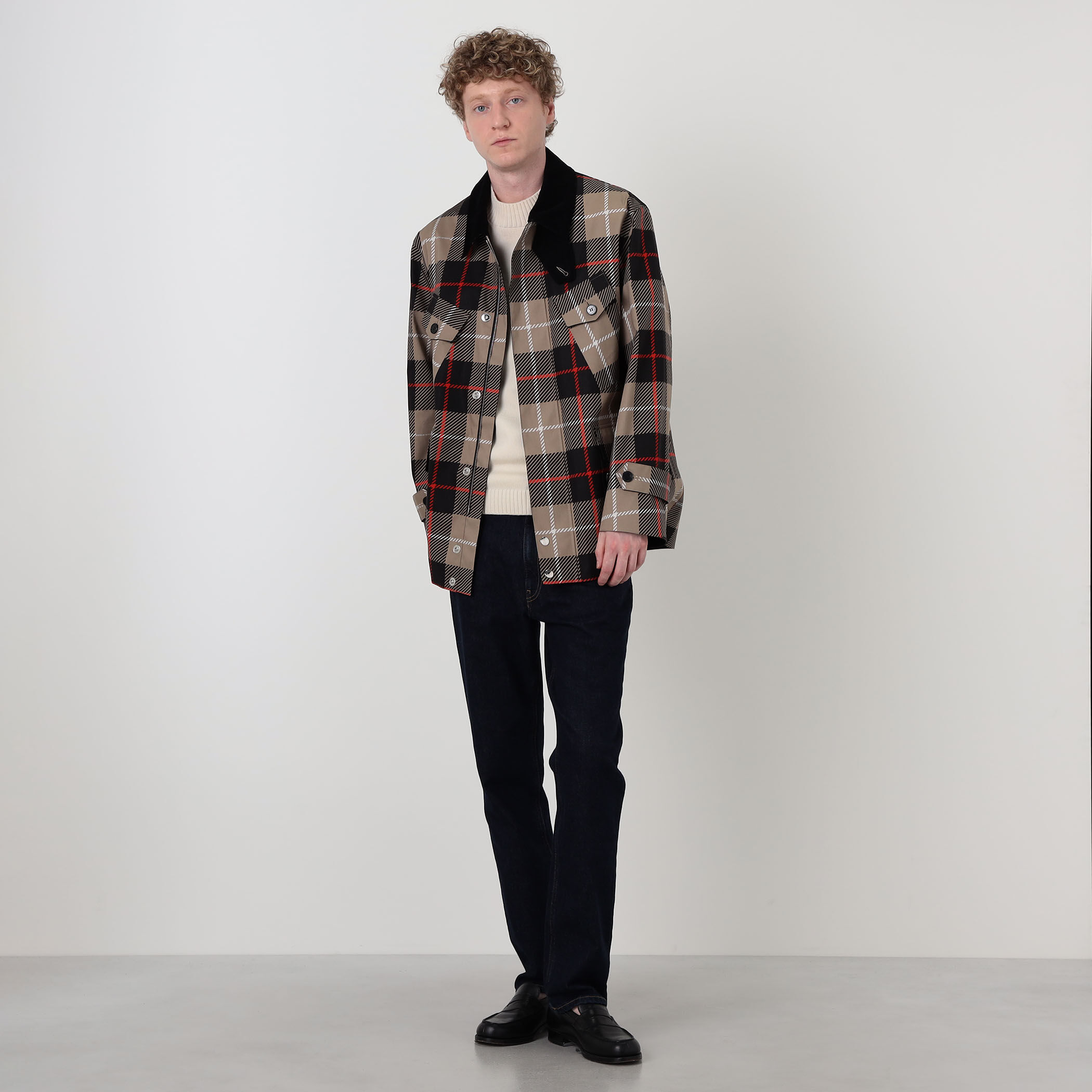 MACKINTOSH JEDBURGH コットン チェックフィールドジャケット