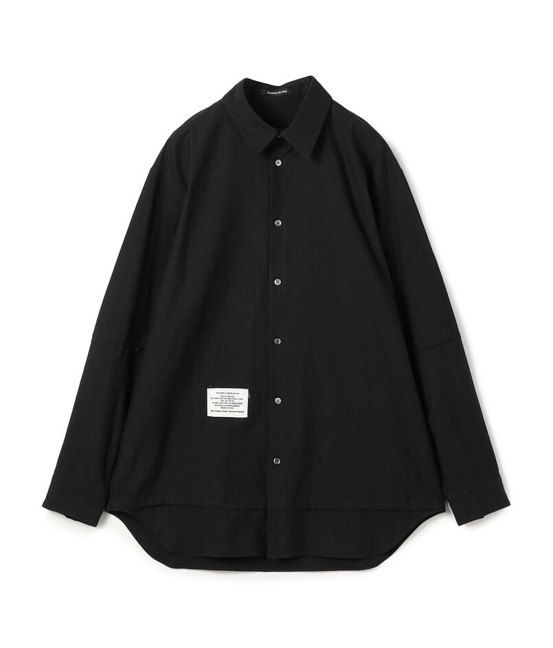 ALMOSTBLACK WOVEN RMK PRNTSH プリントシャツ