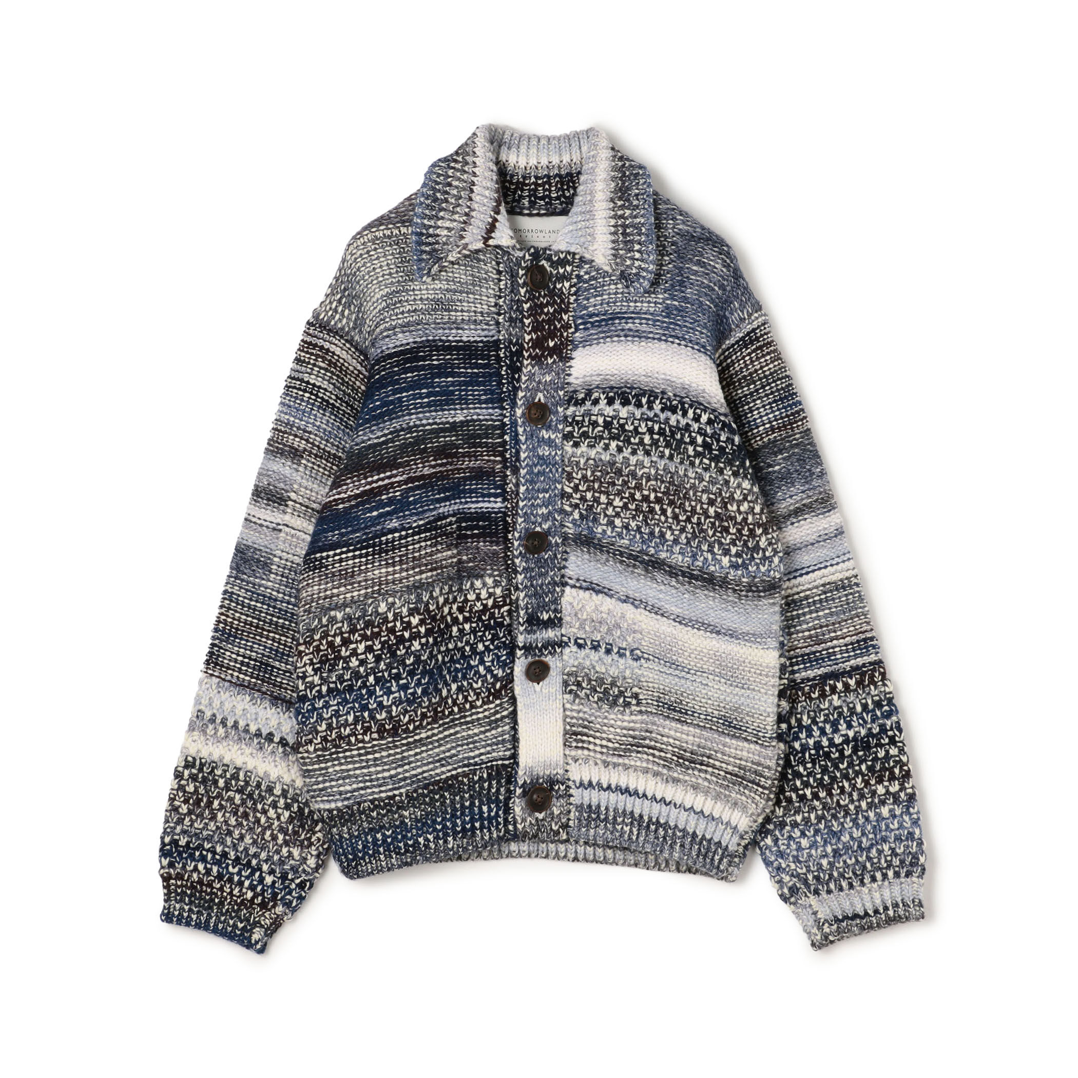 TOMORROWLAND tricot ウール アクリル ニットブルゾン
